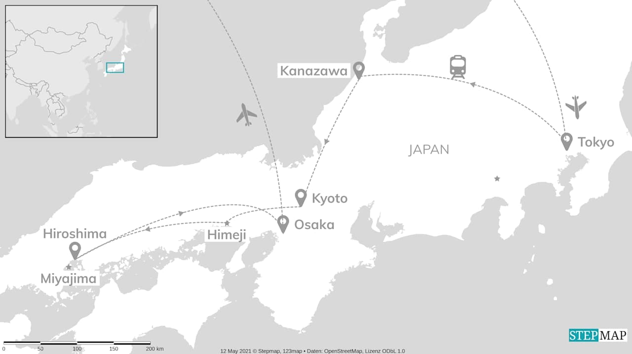 Explore Japan: Tokyo, Kyoto, Hiroshima & Osaka